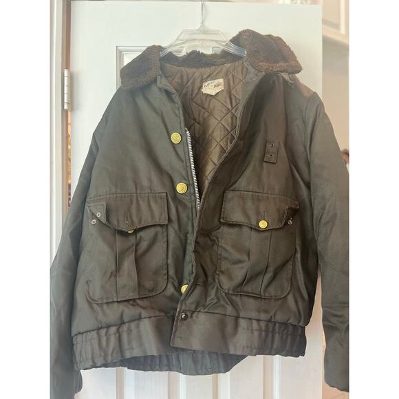 Vintage Tuffy ANR Bomber Jacket Mens 42L 70s Flight Coat Nylon Full Zip Flaws - Picture 1 of 11